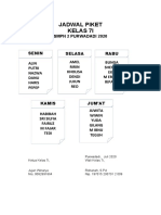 Daftar Piket KLS 7i