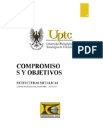 Compromisos y Objetivos - Estructuras Metálicas - Laura Natalia Gil Sánchez - 201621955 PDF