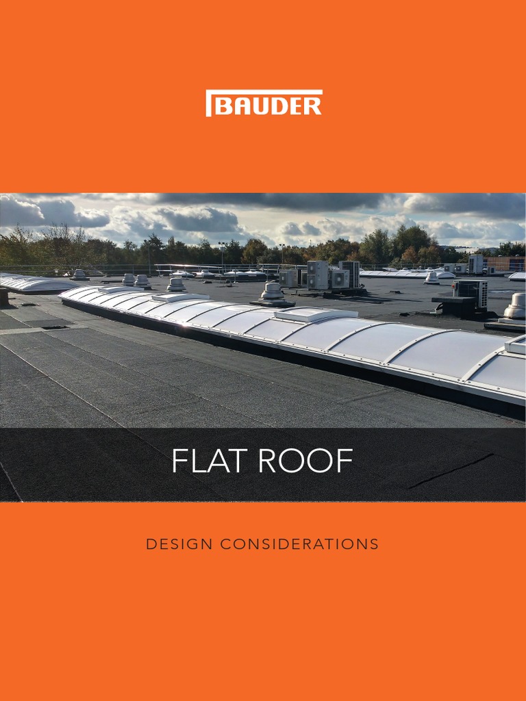 Flat Roof Design Considerations Bauder 2019 PDF PDF Building