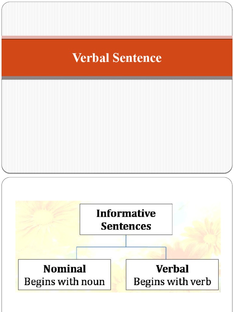 Verbal Sentence | PDF
