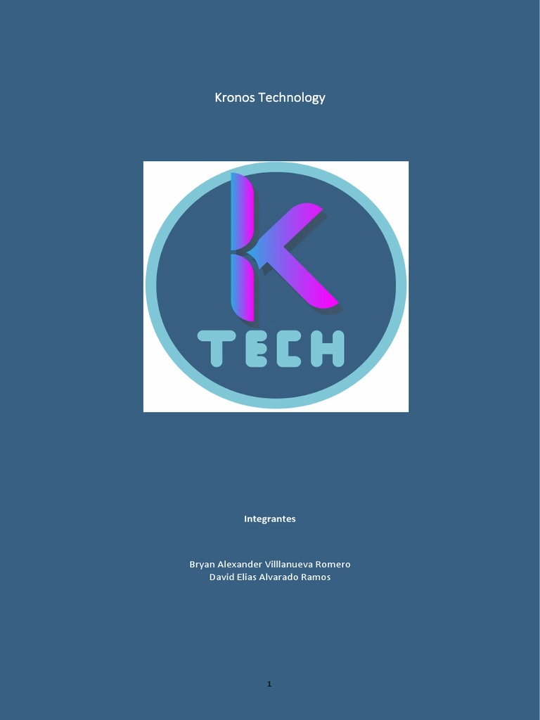 Proyecto Web App Kronos Technology | PDF | Aplicación movil | Red social