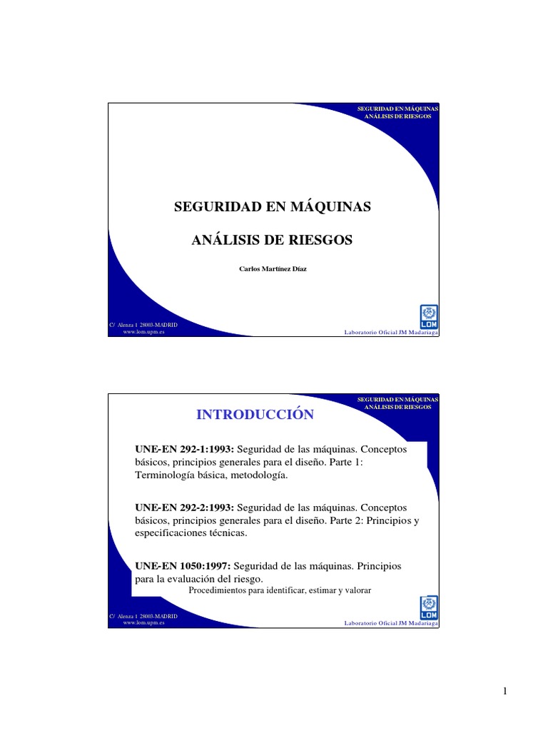 Análisis de Riesgos en Máquinas | PDF | Riesgo | Laboratorios