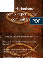 El Cristianismo Como Experiencia Comunitaria