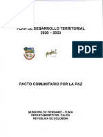 Plan de Desarollo de Piendamo 2020