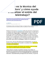Qué Es La Técnica Del POMODORO PDF