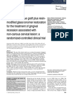 Santamaria MP. - Connective tissue graft plus resin-modified glass ionomer restoration for the treatment of gingival recession associated with non carious cervical lesion a randomized controlled clinical trial