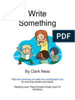 Write Something: by Clark Ness