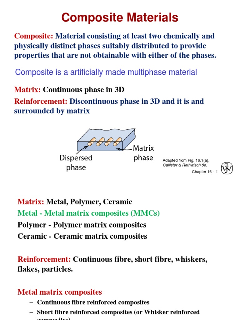 Matrix and Reinforcement in Composites | PDF | Composite Material | Fibers