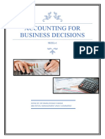 ACCOUNTING FOR BUSINESS DECISIONS SKILL-1