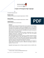 Classifying Verb Types in Portuguese Sign Language: Mariana Martins