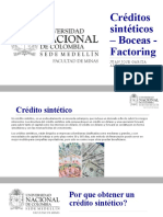Creditos Sinteticos, Boceas y Factoring