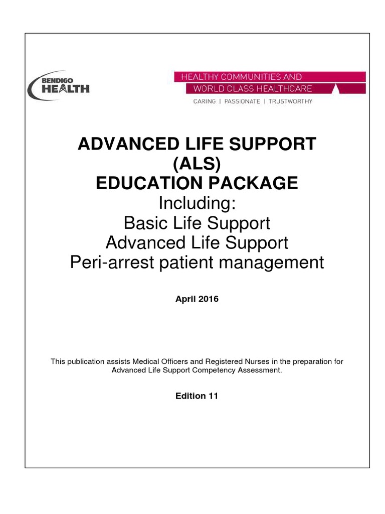 Advanced Life Support Education Package 2017 | PDF | Cardiopulmonary ...