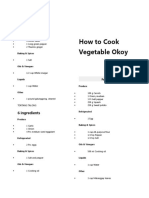 How To Cook Vegetable Okoy: Paksiw 7 Ingredients