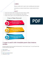 Usage of Java Super Keyword