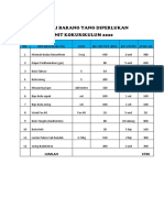 Senarai Barang Yang Diperlukan PDF