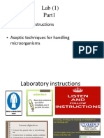 Laboratory Instructions Aseptic Techniques For Handling Microorganisms