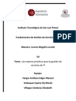 Las Mejores Prácticas para La Gestión de Servicios de TI