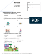 Soal PAT Kelas 1 Tema 6