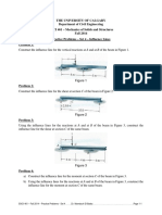 ENCI 461 Influence Lines Practice Problems Set 4