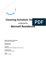 Cleaning Schedule Template PDF