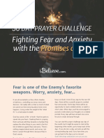 30 Day Prayer Challenge For Fear and Anxiety