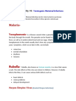 Teratogenic Maternal Infections