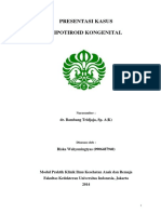Presentasi Kasus Hipotiroid Kongenital PDF