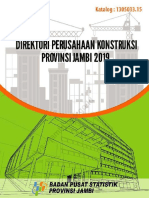 Direktori Perusahaan Konstruksi Provinsi Jambi 2019 PDF
