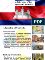 The Literature of The Kingdom of Cambodia