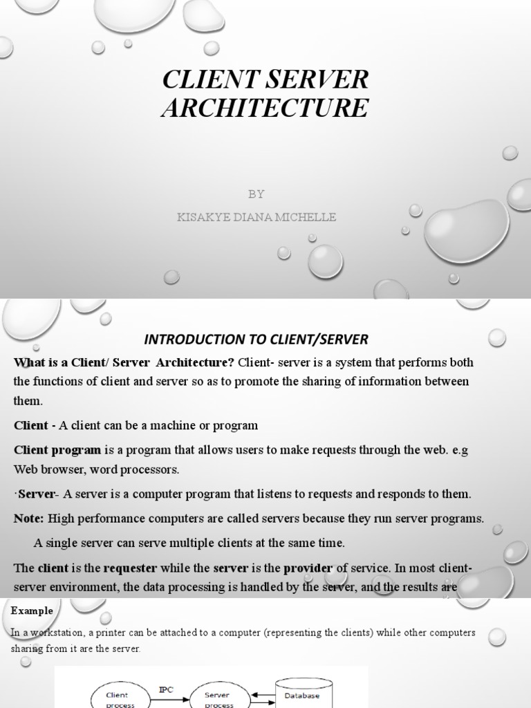 Client Server Architecture (Class Presentation Assignment) | PDF ...
