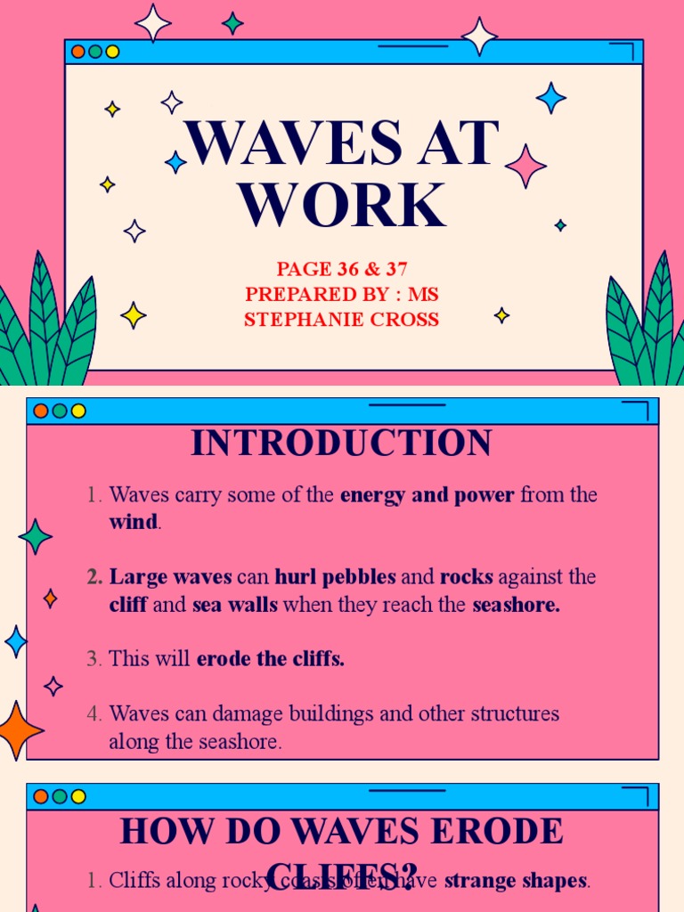 How Waves Erode Cliffs and Form Structures | PDF | Art