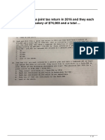 Jack and Jill File A Joint Tax Return in 2016 and They Each Have A Salary of 74000 and A Total 2