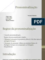 Regras Da Pronominalização