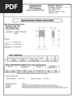 Specification Status:: Polyswitch® PTC Devices