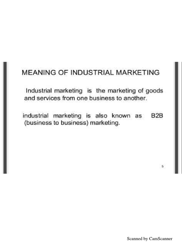 Industrial Marketing PDF