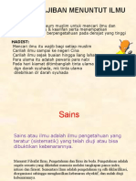 Ipteks dan seni Dalam Persprektif Islam