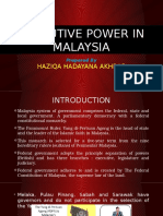 Executive Power of Malaysia PDF