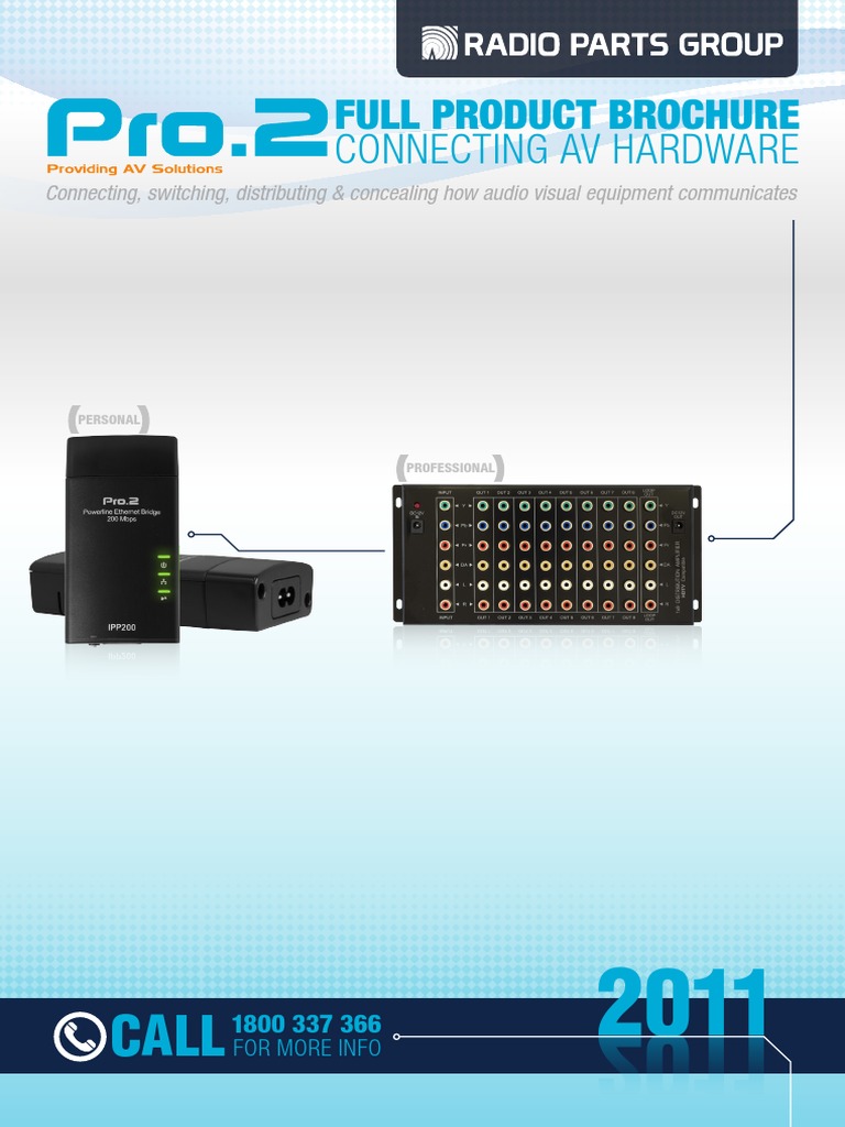 PRO2 Catalogue 2011 | PDF | Hdmi | Usb