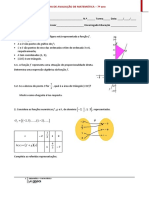 Ficha de avaliação de matemática para o 7o ano