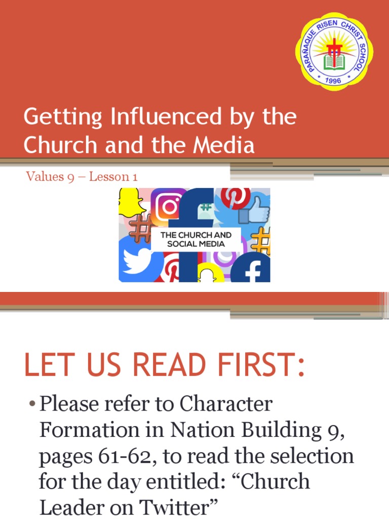 Church and Media's Influence on Values | PDF | Mass Media | Value (Ethics)