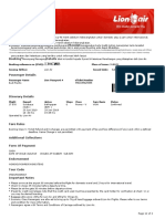 Lion Air Flight Notes