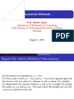 Prof Gupta Numerical Methods Regula Falsi