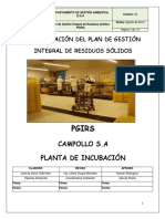Actualización Del Plan de Gestión Integral de Residuos Sólidos PDF