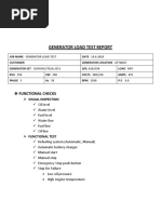 Generator Load Test Report | PDF