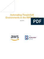 Automating Peoplesoft Environments in The Aws Cloud: April 2019