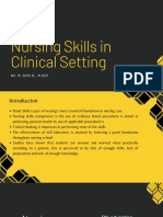 Nursing Skills in Clinical Setting