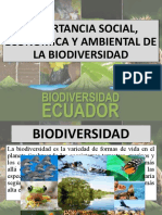 Importancia Social, Económica y Ambiental de La Biodiversidad - Ecuador