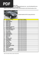 Nissan Navara Parts Catalog PDF