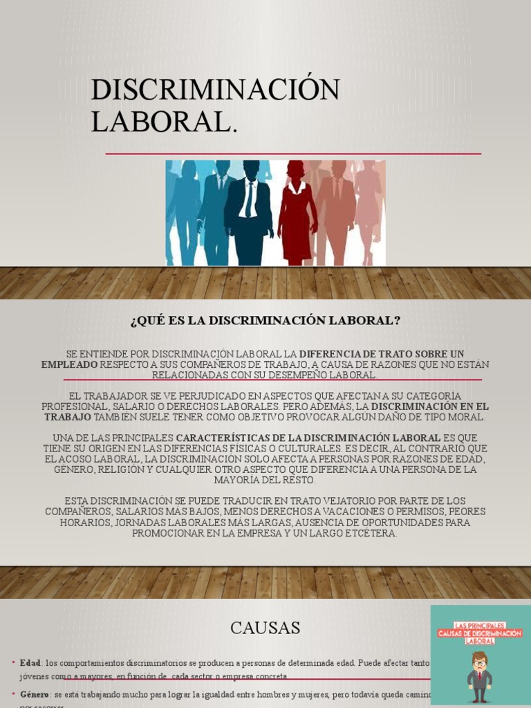 Causas y Consecuencias de la Discriminación Laboral | PDF ...