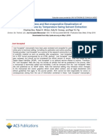 Membrane-Less and Non-Evaporative Desalination of Hypersaline Brines by Temperature Swing Solvent Extraction